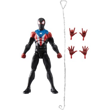 Figura Miles Morales Boricua Suit Marvel Legends Spider Man 2 Articulada 15 cms