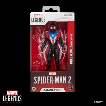 Figura Miles Morales Boricua Suit Marvel Legends Spider Man 2 Articulada 15 cms