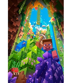Placa Decorativa Minecraft Metálica Cuadro Póster HD
