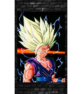 Placa Decorativa Gohan Metálica Cuadro Póster HD