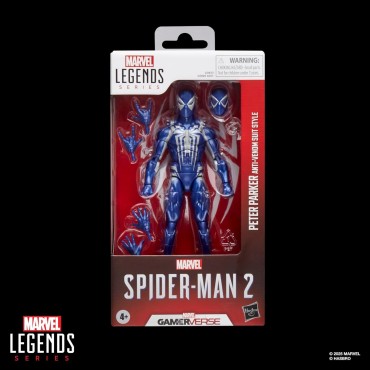 Figura Peter Parker Anti-Venom Suit Style Spider-Man 2 Marvel Gamerverse Articulada 15 cms