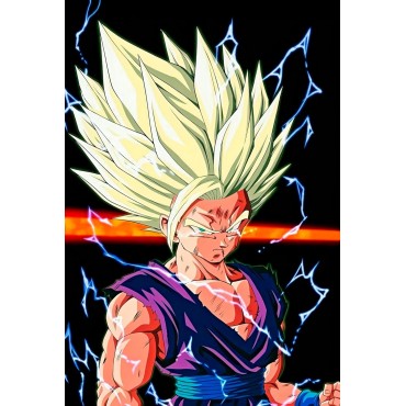 Placa Decorativa Gohan Metálica Cuadro Póster HD