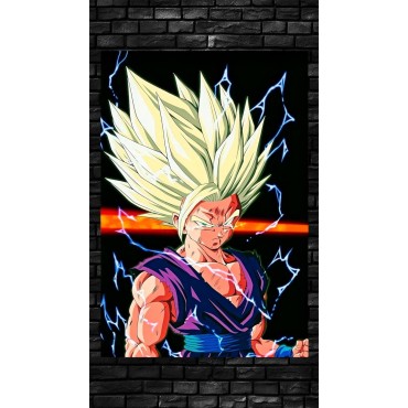 Placa Decorativa Gohan Metálica Cuadro Póster HD
