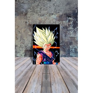 Placa Decorativa Gohan Metálica Cuadro Póster HD
