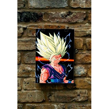 Placa Decorativa Gohan Metálica Cuadro Póster HD