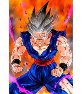 Placa Decorativa Gohan Beast Metálica Cuadro Póster HD