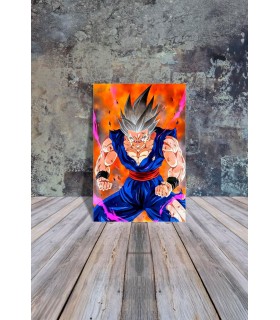 Placa Decorativa Gohan Beast Metálica Cuadro Póster HD