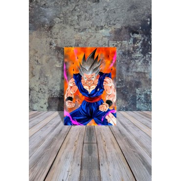 Placa Decorativa Gohan Beast Metálica Cuadro Póster HD