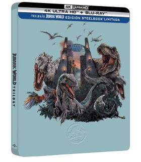 Trilogía Jurassic World (Metal) [4K UHD, Blu-ray] (2015, 2018, 2022)