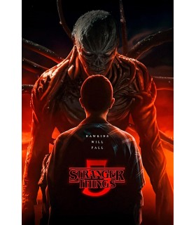 Placa Decorativa Vecna & Eleven Stranger Things 5 Metálica Cuadro Póster HD