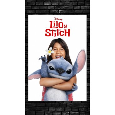 Placa Decorativa Lilo & Stitch Disney Metálica Cuadro Póster HD
