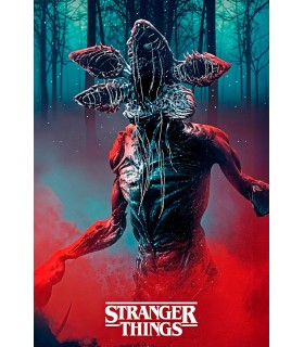 Placa Decorativa Demogorgon Stranger Things Metálica Cuadro Póster HD