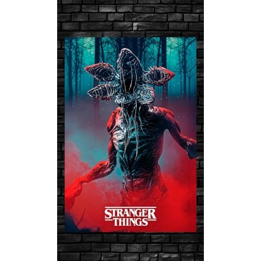 Placa Decorativa Demogorgon Stranger Things Metálica Cuadro Póster HD