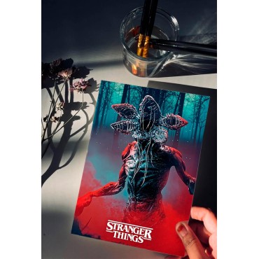 Placa Decorativa Demogorgon Stranger Things Metálica Cuadro Póster HD