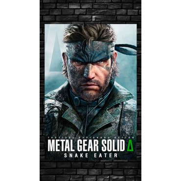 Placa Decorativa Metal Gear Solid Snake Eater Metálica Cuadro Póster HD