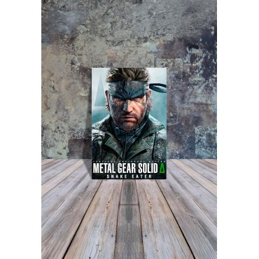 Placa Decorativa Metal Gear Solid Snake Eater Metálica Cuadro Póster HD