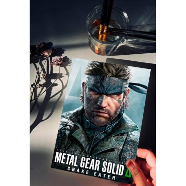 Placa Decorativa Metal Gear Solid Snake Eater Metálica Cuadro Póster HD