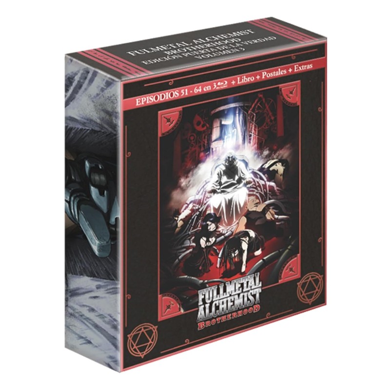 Fullmetal Alchemist Brotherhood Box 3 Episodios 51 A 64 + 4 Ova [Bluray] [Blu-ray]