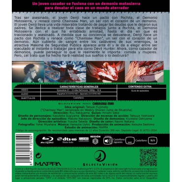 Chainsaw Man Temporada 1 Completa [Episodios 1 A 12] (Bluray) Coleccionista [Blu-ray]