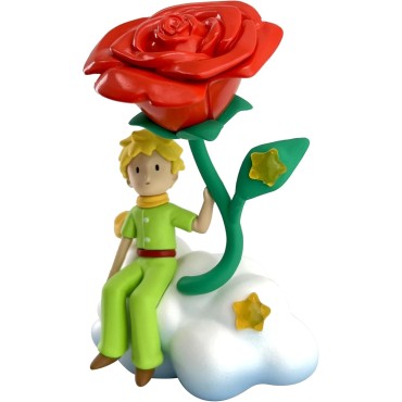 Figura El Principito Bajo La Rosa 9,3 cms