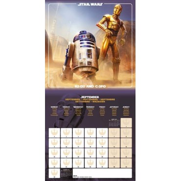 Calendario 2024 Star Wars Classic 30 x 30 cms