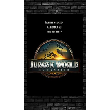Placa Decorativa Jurassic World: El Renacer Metálica Cuadro Póster HD