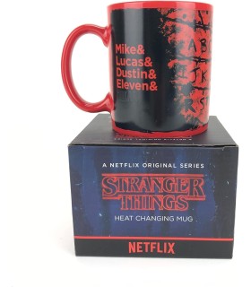 Taza Térmica Run Stranger Things Cerámica 315 mls