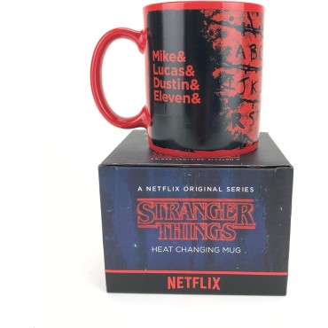 Taza Térmica Run Stranger Things Cerámica 315 mls