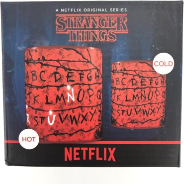 Taza Térmica Run Stranger Things Cerámica 315 mls