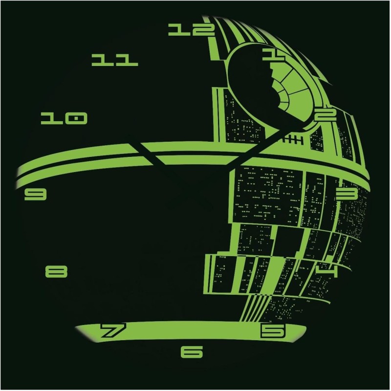 Reloj Death Star Estrella de la Muerte Star Wars que Brilla en la Oscuridad Luminiscente