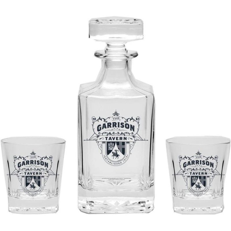 Caja De Regalo Peaky Blinders Set Decantación The Garrison Decantador 750 mls + 2 Vasos 320 mls Cristal