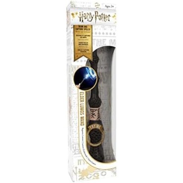 Varita Hermione Harry Potter Pinta Con Luz 36 cms