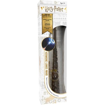 Bandai - Wizarding World - Varita Lumos de Hermione Granger 17.78 cm, Iluminada -Wow! Stuff, WS1129 -Regalos Oficiales del Mundo
