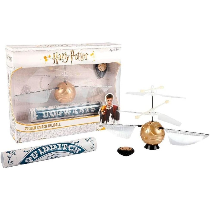 Snitch Voladora Harry Potter Soporte Expositor Cable Carga Cartel Quidditch y Alas de Repuesto