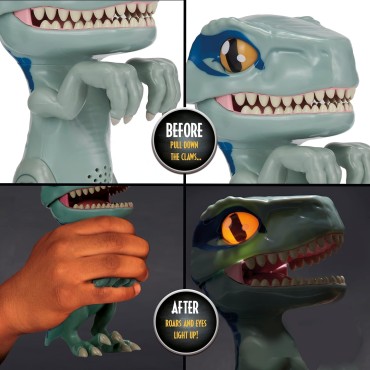 Figura Chomper Jurassic World Blue Luz y Sonido 19 cms