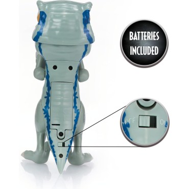 Figura Chomper Jurassic World Blue Luz y Sonido 19 cms