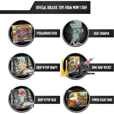 Figura Chomper Jurassic World Blue Luz y Sonido 19 cms