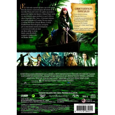 Piratas Del Caribe: El Cofre Del Hombre Muerto [DVD]
