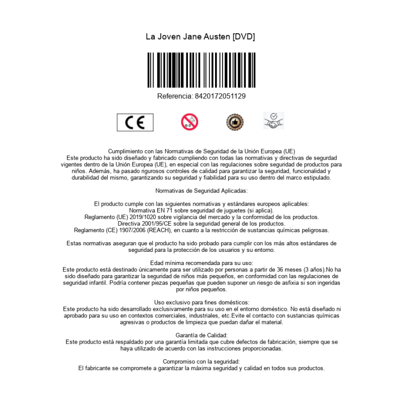 La Joven Jane Austen [DVD] 