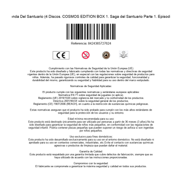 Saint Seiya: La Leyenda Del Santuario (4 Discos. COSMOS EDITION BOX 1. Saga del Santuario Parte 1. Episodios 1 a 36) [Blu-ray] (