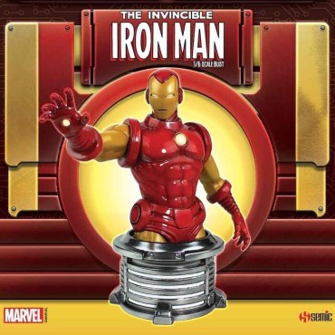 Figura Iron Man Invencible Busto Marvel 17 cms