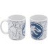 Taza Mapa de Relieves Jurassic World Dominion Cerámica 324 mls