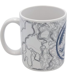 Taza Mapa de Relieves Jurassic World Dominion Cerámica 324 mls