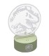 Lámpara LED Stencil Jurassic World Logo Cambia de Color 22 cms