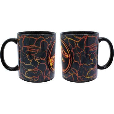 Taza Sensitiva al Calor Logo Jurassic World Cerámica 320 mls